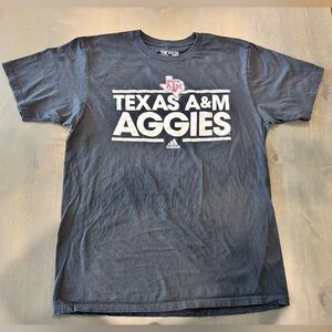 Mens Adidas Go-To Tee Black Texas A&M T-Shirt Size Large *Read Description*